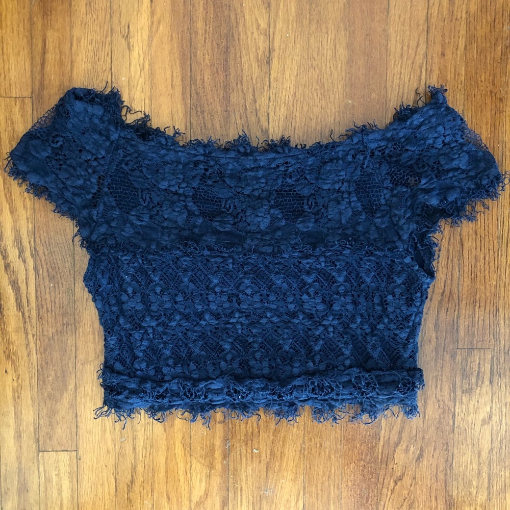 Nightcap Clothing Florence Lace Crop Top